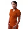 Women's Modern V-Neck Scrub Top P7002 Cinnamon