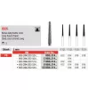 Diamond bur 850L long for turbine handpiece, (the price is for 1 piece, in a package of 5 pieces)