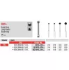 Diamond bur 801L long for turbine handpiece, (the price is for 1 piece, in a package of 5 pieces)