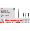 Diamond bur 802L Endobur for turbine handpiece, (the price is for 1 piece, in a package of 5 pieces)