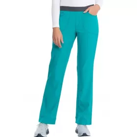 Slim Pull-On Pant CKE1124A in Teal Blue