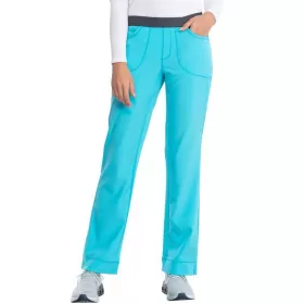 Slim Pull-On Pant CKE1124A in Turquoise
