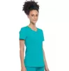 Round Neck Top CKE2624A in Teal Blue