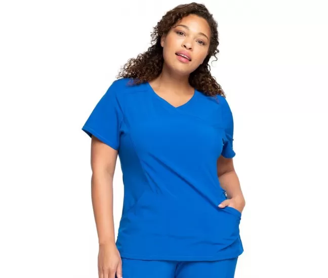 Mock Wrap Top CKE2625A in Royal