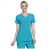 Mock Wrap Top CKE2625A in Teal Blue