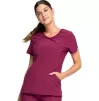 Mock Wrap Top CKE2625A in Wine