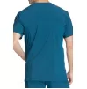 Men's V-Neck Top CKE900A in Caribbean Blue