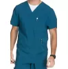 Men's V-Neck Top CKE900A in Caribbean Blue