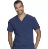 Men's V-Neck Top CKE900A in Navy