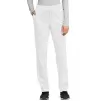 Mid Rise Tapered Leg Drawstring Pant WWE105 in White