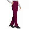 Mid Rise Tapered Leg Drawstring Pant WWE105 in Wine