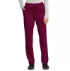 Mid Rise Tapered Leg Drawstring Pant WWE105 in Wine