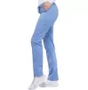 Mid Rise Slim Straight Drawstring Pant WWE4203 in Ciel
