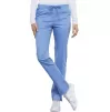 Mid Rise Slim Straight Drawstring Pant WWE4203 in Ciel
