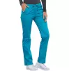 Mid Rise Slim Straight Drawstring Pant WWE4203 in Teal Blue
