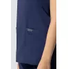 Mock Wrap Top WWE610 in Navy
