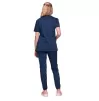 Mock Wrap Top WWE610 in Navy