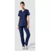 Mock Wrap Top WWE610 in Navy