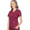 Mock Wrap Top WWE610 in Wine