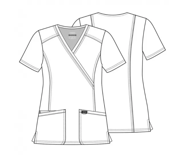 Mock Wrap Top WWE610 in Wine