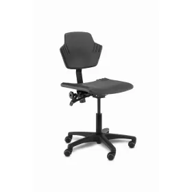 Laboratory chair with backrest and wheels LST