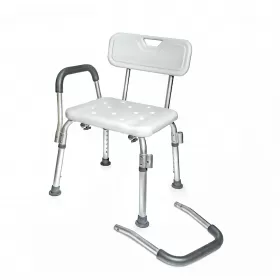 Shower chair with removable armrests