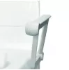 Height adjustable toilet seat booster with lid