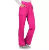 Mid Rise Straight Leg Pull-on Pant WWE110 in Electric Pink