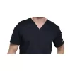 Men's V-Neck Top WWE603 in Black