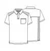 Men's Polo Shirt WWE615 in Pewter