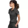 Tuckable Snap Front Polo Shirt WWE698 in Pewter