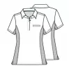 Tuckable Snap Front Polo Shirt WWE698 in Pewter