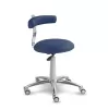 Saddle chair with wheels and backrest 1240G