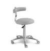 Saddle chair with wheels and backrest 1240G