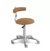 Saddle chair with wheels and backrest 1240G