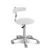 Saddle chair with wheels and backrest 1240G