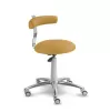 Saddle chair with wheels and backrest 1240G
