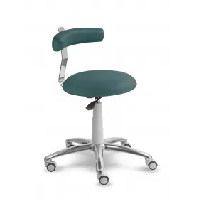 Saddle chair with wheels and backrest 1240G