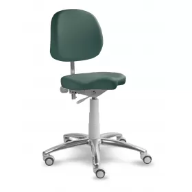 Chair with wheels and backrest 1258G