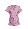 Scrub top BAMBINA, Pink Hearts
