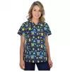 Scrub top BAMBINA, Navy Owls