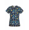 Scrub top BAMBINA, Navy Owls