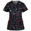 Scrub top BAMBINA, Black Hearts