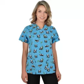 Scrub top BAMBINA, Light Blue Pandas