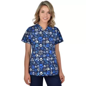 Scrub top BAMBINA, Navy Paws