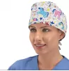 ADRIANA Surgical Cap, White Unicorns