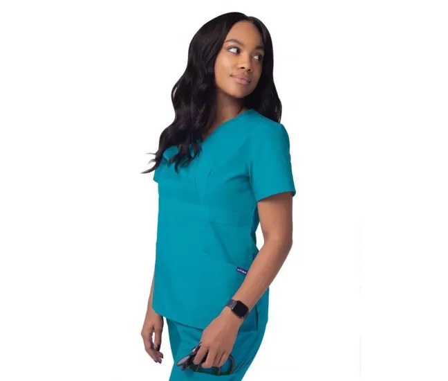 Medicininė palaidinė S8302 žalsvai mėlyna