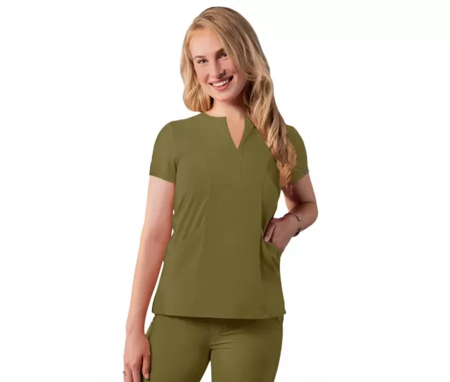 Medicininė palaidinė A6002 šviesi alyvuogių žalia