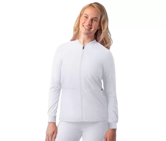 Švarkelis užsegamas užtrauktuku A6200 baltas