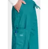 Unisex Drawstring Cargo Pant WWE4043 in Teal Blue